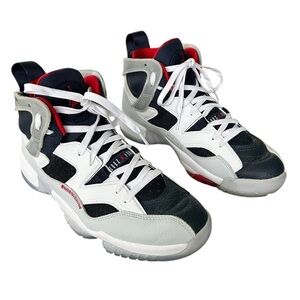 NIKE JORDAN Jumpman XIV Two Trey Olympic Sneakers Leather Mid Tops Men’s Sz 8 EC